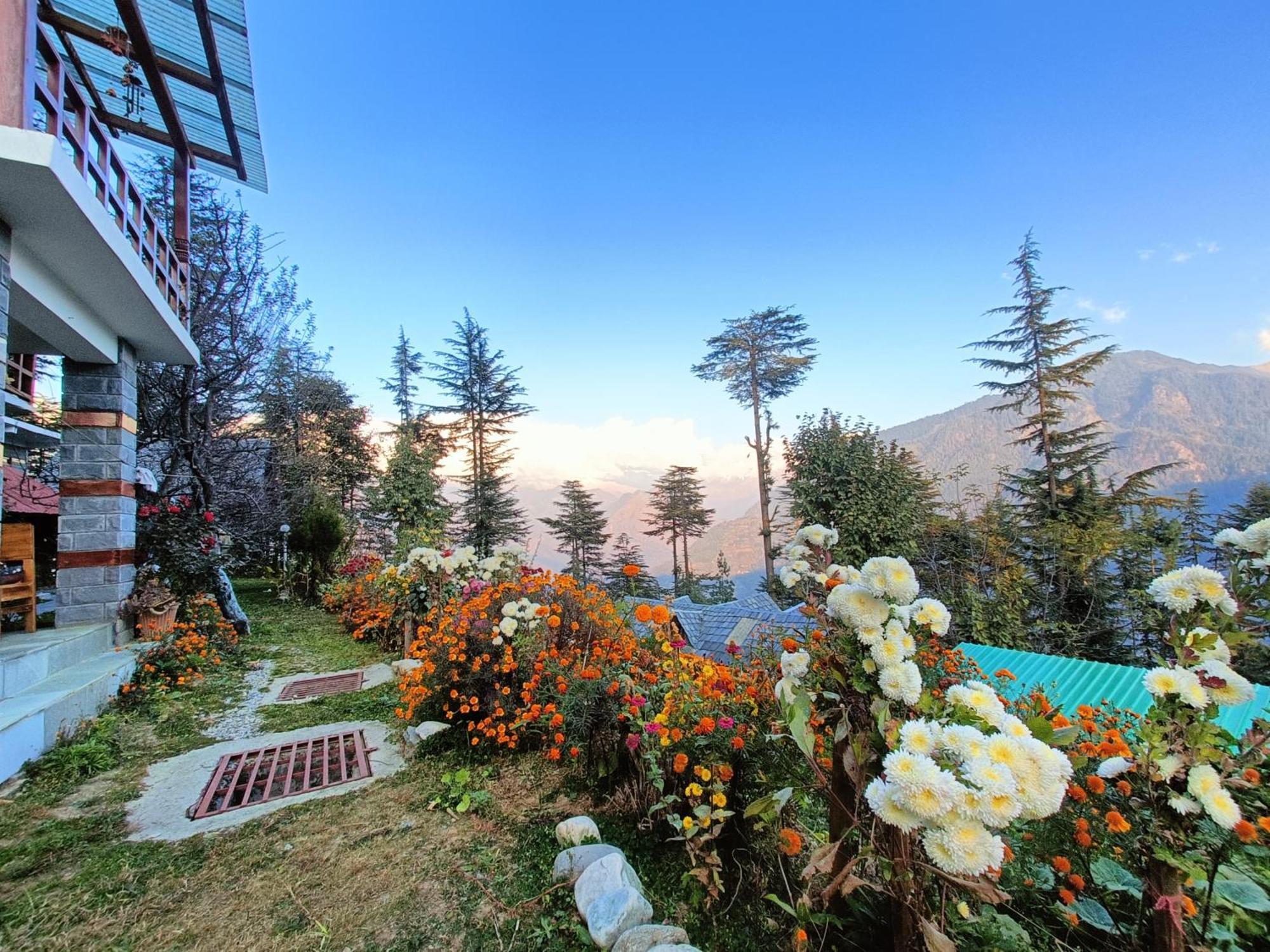 Ishan Log Huts-A Boutique Home Stay Banjar Bagian luar foto